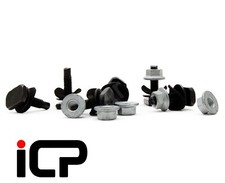 6 x Bonnet Scoop Slider Nut &