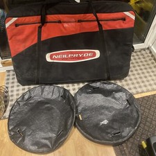 Neil Pryde Bike Bag Red And Wheel Covers