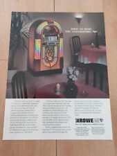 Rowe Ami Nostalgia Laserstar CD Jukebox Sales Brochure / Flyer / Pamphlet