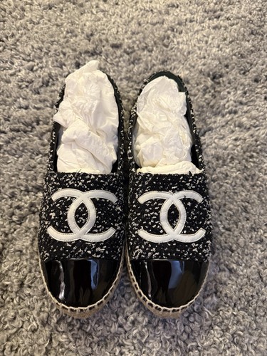 Chanel tweed patent leather - chanel,