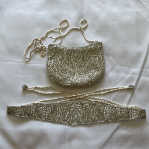1960 beaded accent belt - 1960’s,