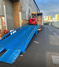 Folding Container Loading forklift Ramp 10ton With Hydraulic adjustment. 