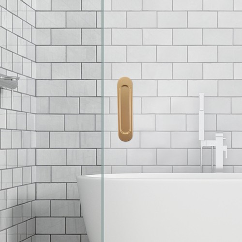 Oval sliding closet door pulls - oval,
