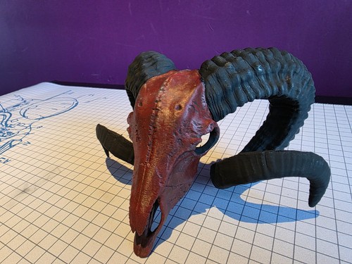 Ram goat skull printed - 3d,