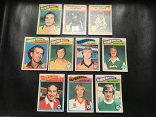 Topps gum Scottish green back football cards 1978 x 10