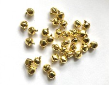 Pack of 100 Mini Gold Jingle Bells Tiny Christmas Craft Bells