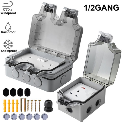 Waterproof outdoor 13a double - outdoor,