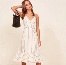 Reformation Dress Fig Linen
