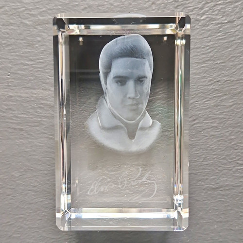 Elvis presley etched - 3d,