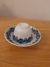 Antique Spongeware Tea Bowl