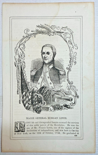 Antique 1840s engraving major - antique,
