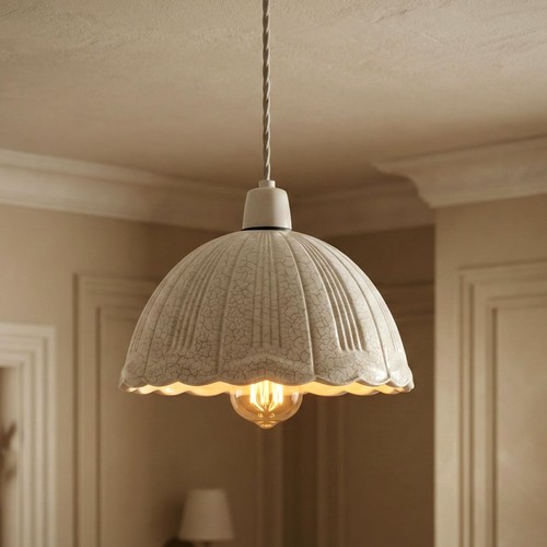 Crackle glass light shade for - light,