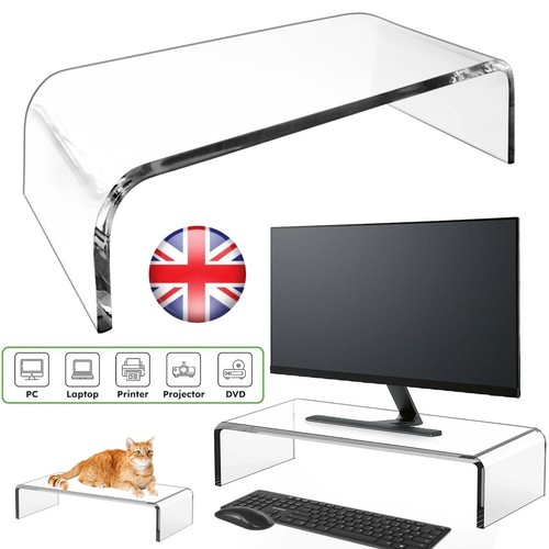 Clear acrylic monitor stand - clear, |