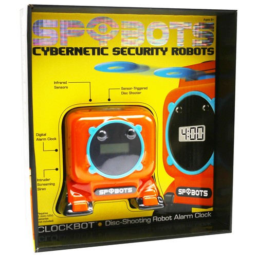 Spybots clockbot robot alarm - clockbot,