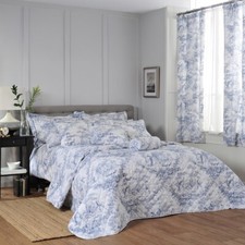 Toile jouy blue - jouy, bedroom