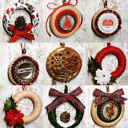 Handcrafted upcycled christmas - upcycled,