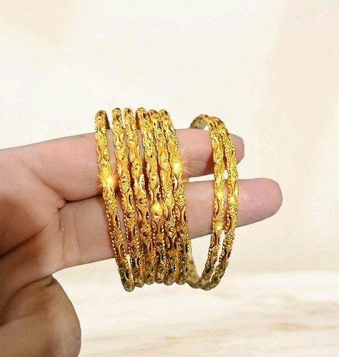 22k gold plated indian bangles - indian,