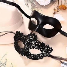 Elegant Black Lace Masquerade