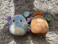 Squishmallows - Christabel Crab and Nassim Cow - Plush Toy 7.5 Inch