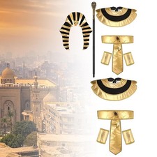 Male Egyptian Costume Accessories Dress Up Movie Theme Stage Club Cosplay