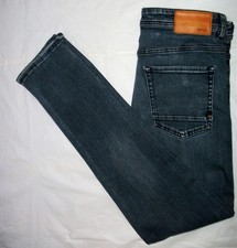 HUGO BOSS Taber TAPERED SLIM STRETCH DENIM JEANS Blue Straight CHINOS W 32 L 32