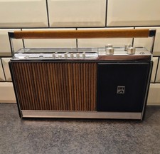 Vintage WORKING 1969 HMV His Master's Voice Portable Transistor Radio Model 2170