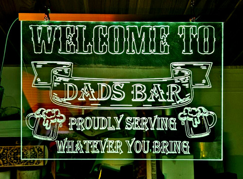 Personalised mancave light - , up