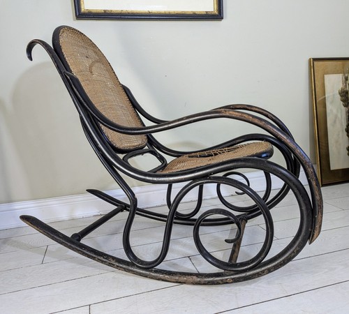 Antique bentwood rocking chair - antique,