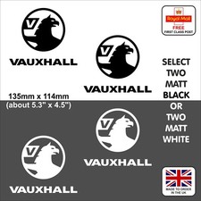 Set Of 2 VAUXHALL Matt Black