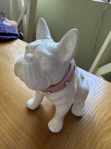 French bulldog pink studded - french,