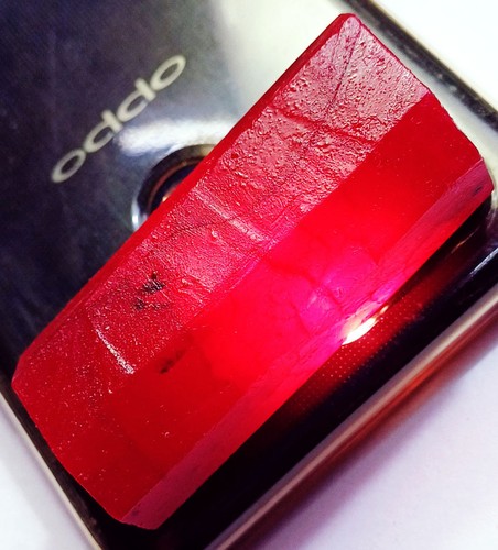 Natural red beryl - beryl, (bixbite)