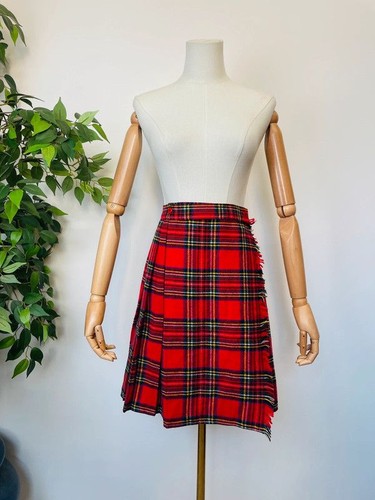 Vintage 80s red tartan check - 80s,
