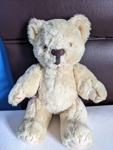 Cream coloured teddy bear - teddy, soft