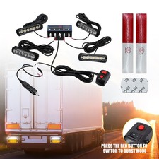 4x LED Strobe Marker Flashing