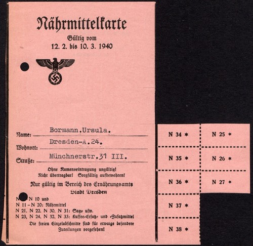Food rations coupon wwii - -wwii,