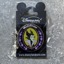 DISNEY DLRP SLEEPING BEAUTY PIN BADGE MAGIC MIRROR MALEFICENT SPINNER ON CARD