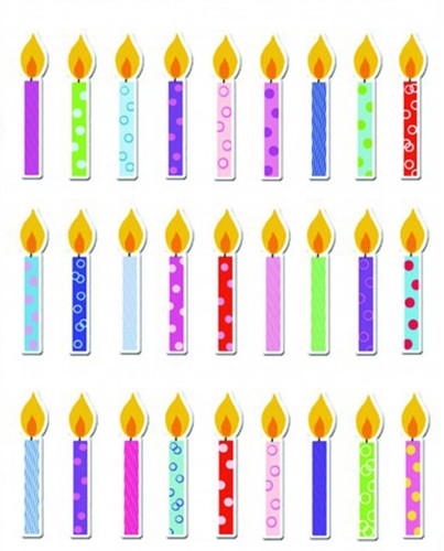 Candle bubble stickers - candle,,