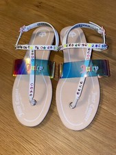 Stunning Genuine Juicy Couture Flip Flops Diamanté’s Size 3/37 Brand New