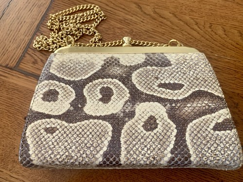 Vintage genuine snakeskin