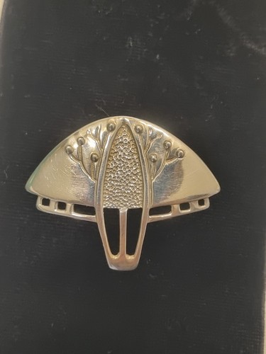 Art nouveau silver brooch - ,