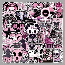 50 X Black Pink Gothic Horror