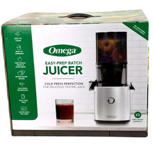 Omega Easy Prep Batch Juicer - Vertical Slow Feed for Vegetables or Fruit