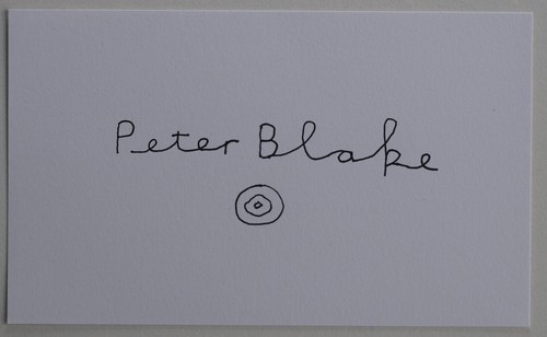 Peter blake signed autograph - peter,