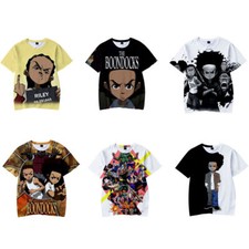 The Boondocks 3D T-Shirts Cosplay Riley Freeman Tom Dubois Sport Fitness Top Tee