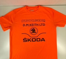 Otley Cycle Races "Crew" T Shirt T Top Jersey Orange Mens Large High Vis Reflect