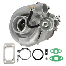 T3 T04E upgraded Universal Turbo v-band Flange A/R.63 Oil Cooling with clamp