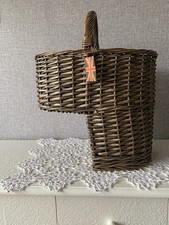 Wicker Stair Storage Basket With Handle