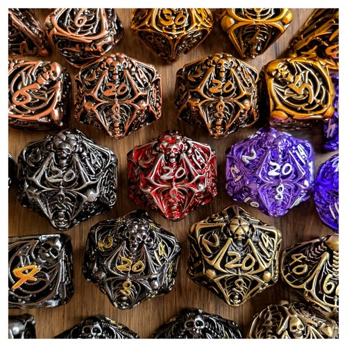 Dnd dice set - set, metal