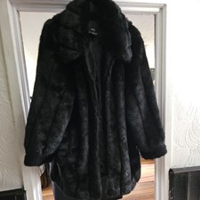 Dennis Basso Black Faux Fur