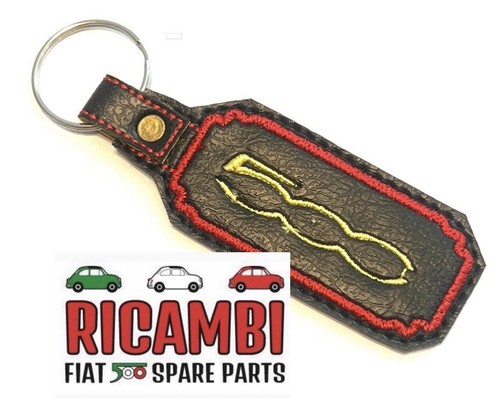 Classic fiat 500 keychain - classic,